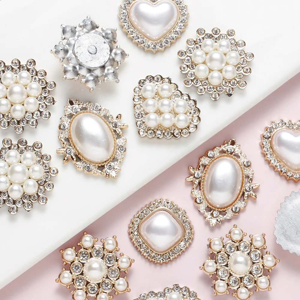20pcs White Acrylic and Rhinestone Decorative Patches for Jewelry Making DIY Fashion Decoration Clothing and Crafts Accessories 260623 - view 4