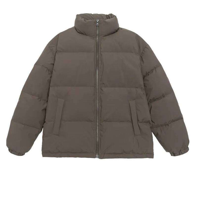 Winter Korean style stand up collar men's and women's thick warm 90 white duck bread jacket, down jacket W260626 - view 5