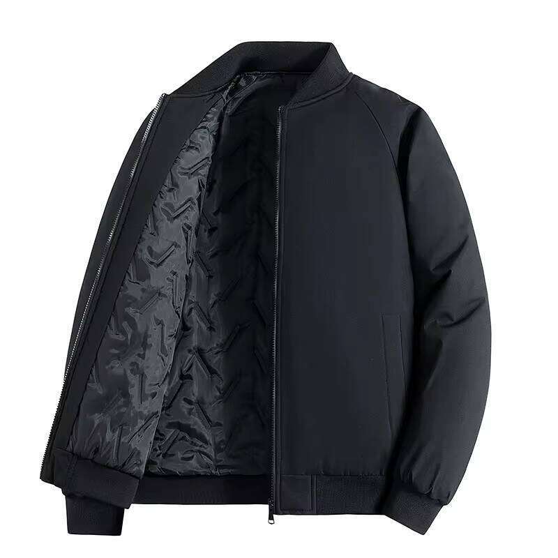 Men's New Autumn Winter Korean Style Trendy Short Thickened Down Coat Casual Parkas Solid Color Jacket Zipper Male Clothes W260626 - view 6