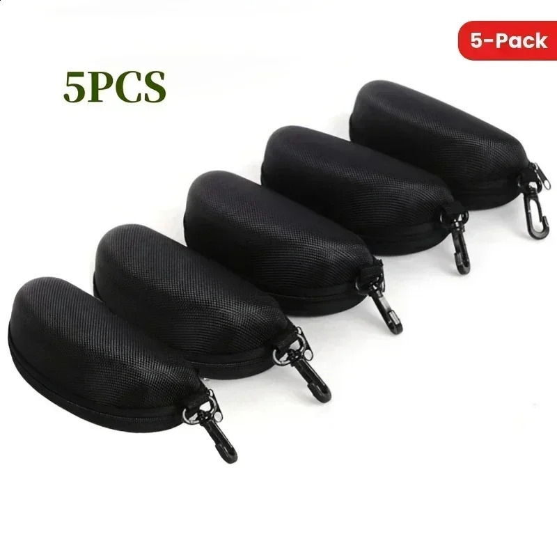 5/10pack Portable Zipper Sunglasses Protector Box Eye Glasses Case Box Oxford Travel Pack Glasses Case Accessories With Hook 260625