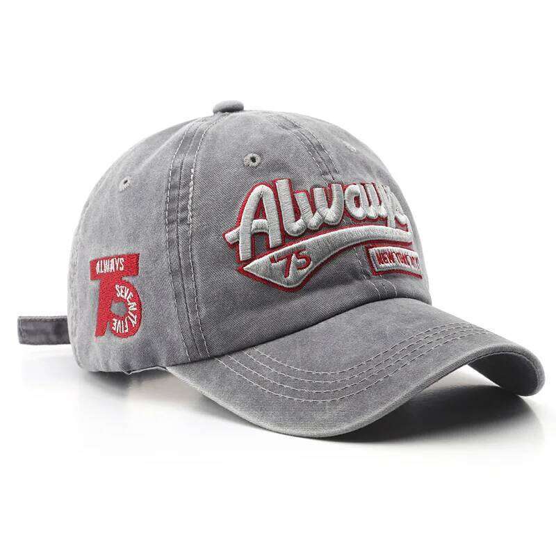 2022 Summer Women Men Baseball Cap Fashion Letter Embroidery Snapback Vintage Washed Cotton Unisex Hip Hop Sun Hat Casquette W260626 - view 3