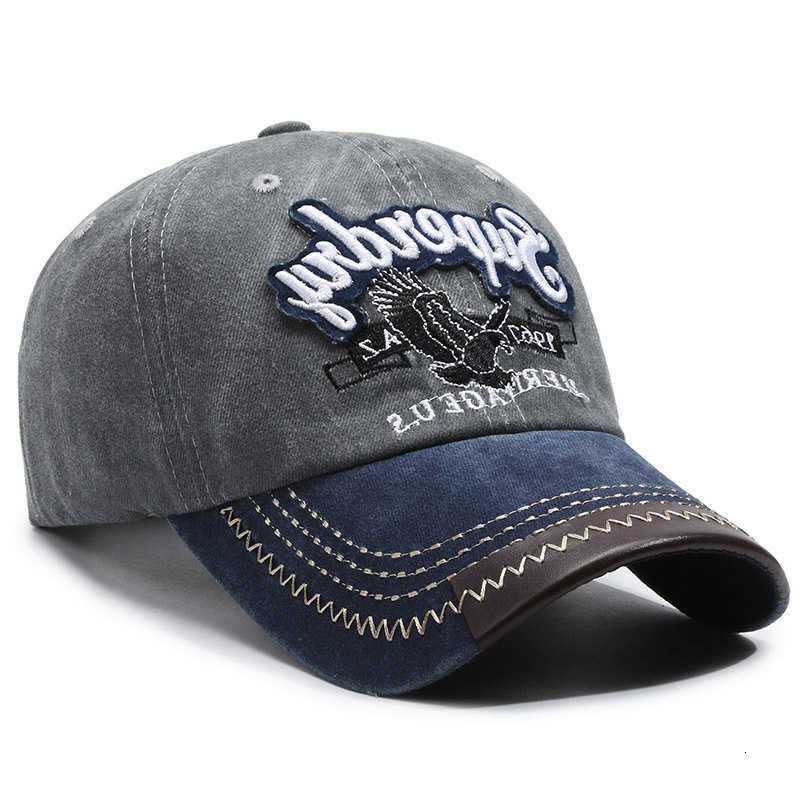 Washed Cotton Unisex Baseball Sporty - Stylish THE BLACK Letter Embroidery Casual Sunshade for Outdoor Sports M260626