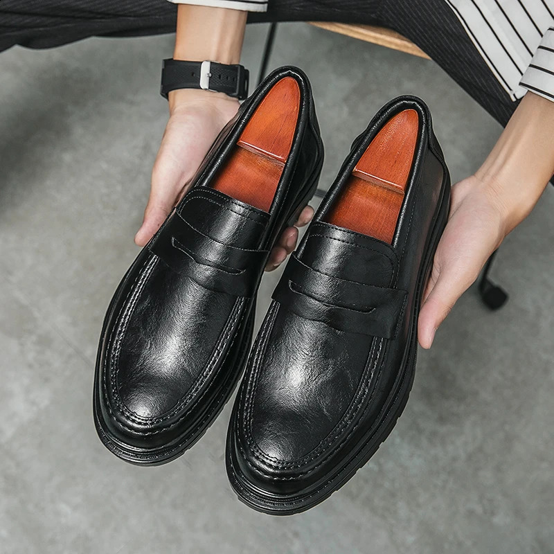 Spring Tassel Loafers Mens Casual Shoes Fashion Thick Bottom Formal for Men y Dress Moccasins Business 260624 - view 6