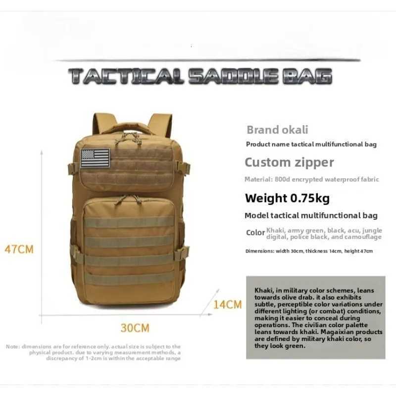 Hiking Backpack Camouflage Tactical Outdoor Bag Cycling Backpack Hiking Gear Camping New Double Shoulder Backpack M260626 - view 5