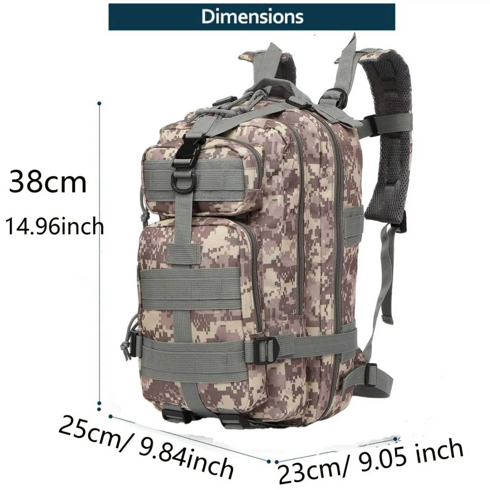 Sports Rucksacks Tactical 25L Outdoor Camping Hiking Waterproof Trekking Fishing Hunting Bag Backpack M260626 - view 4