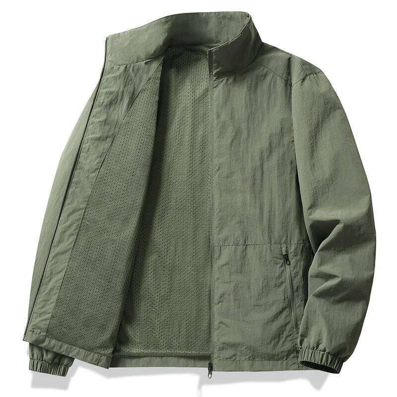 New Summer Men Breathable and Windproof Quick Drying Outdoor Thin Lightweight Casual Coats Male Loose Jackets 5X W260626 - view 3
