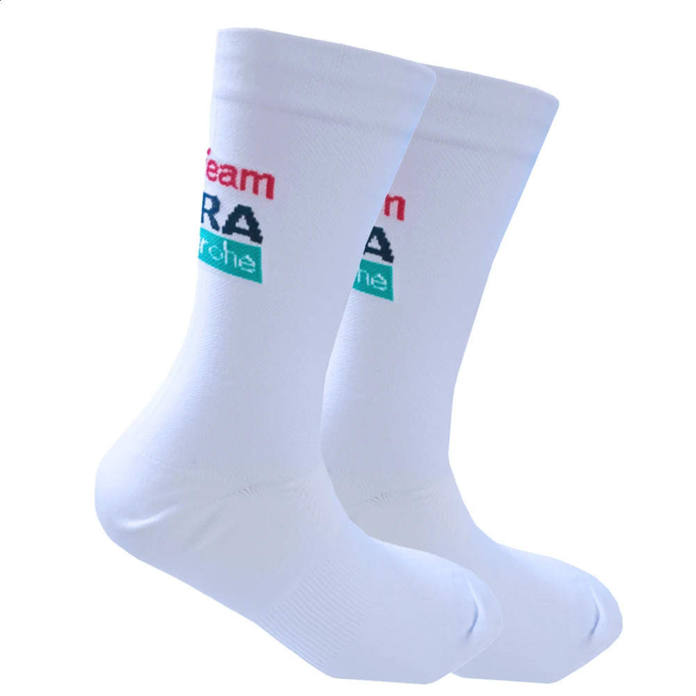 White TREKKING Cycling Socks Non Slip UAE Team Soccer Socks Cushioned Breathable Running Yoga Basketball Bike Sports Grip Socks 260626 - view 4