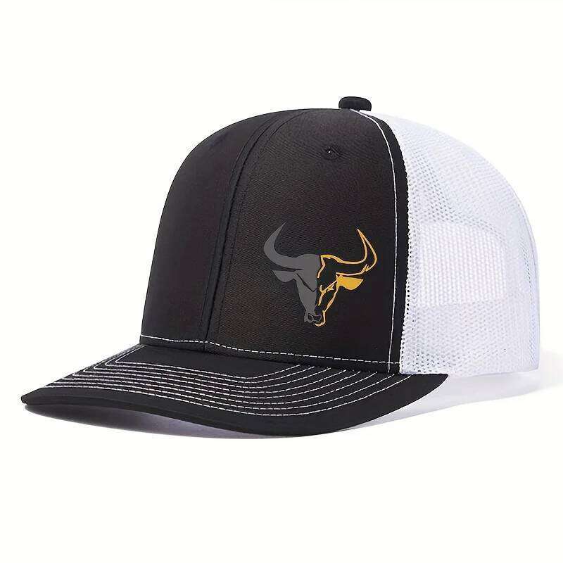 Bull Head Print Breathable Mesh Hats Summer Richardson Truck Driver Hat Men Women Outdoor Baseball Cap Fishing Peaked Caps W260626 - view 6