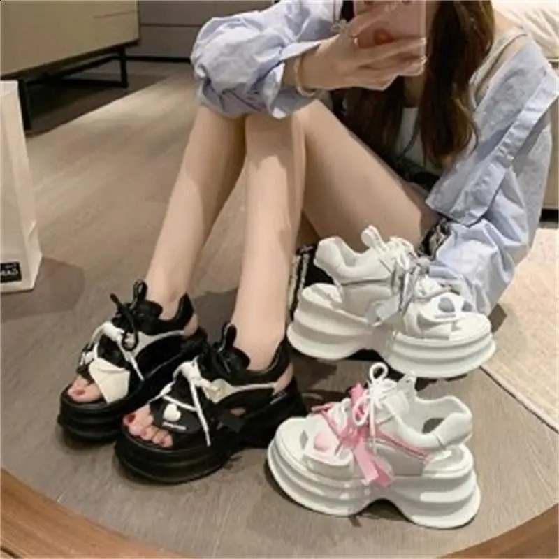 2026 Women Platform Sports Sandals Summer Breathable Soft Sole Casual Shoes Outdoor Wear Versatile 260626