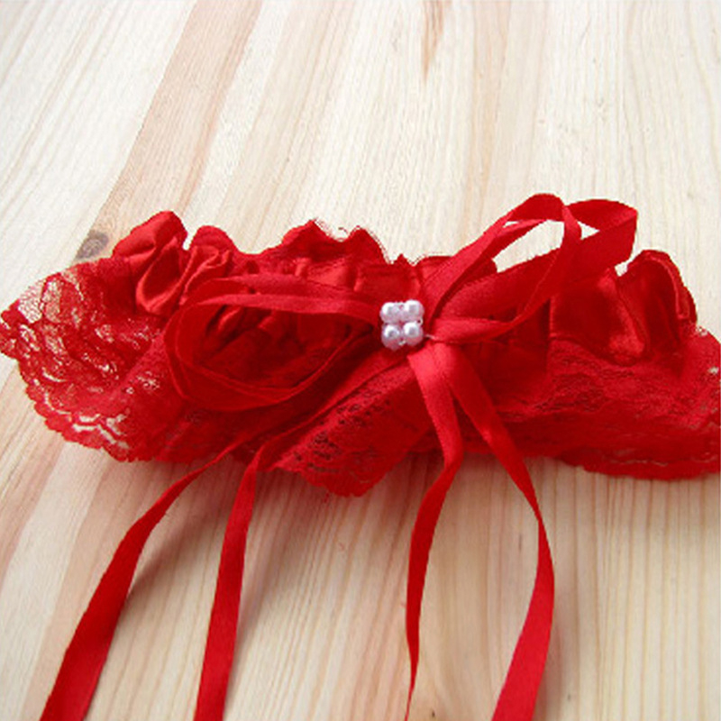 Stage Wear Lace Bow Tie Garter Thigh Ring, Women Sexy Adjustable Band, Universal Cosplay Costume Accessory - view 3