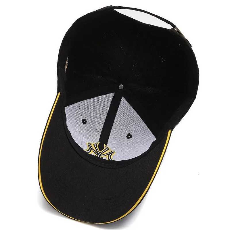 Black Four Seasons HatsMen Trendy Retro brooklyn Letter Embroidery Baseball Cotton Adjustable Casual Hat Hip Hop Sun Hats M260626 - view 6
