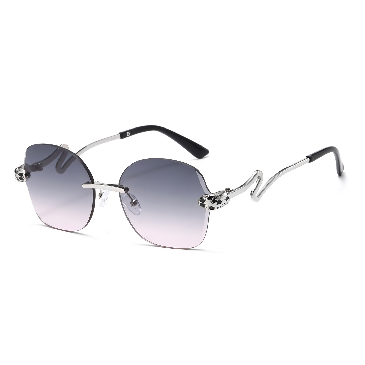 2026 New Frameless Distinctive Trendy UV Protection Glasses, Fashionable And Stylish For Runway Shows - view 4