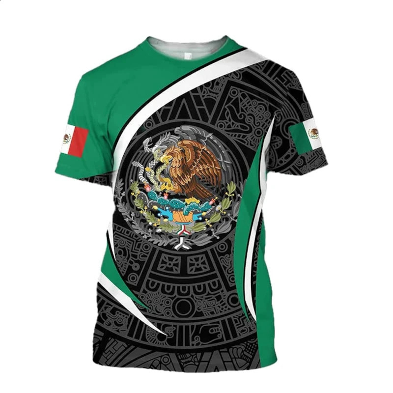Mexico Flag 3d Printed Men T Shirt Fashion Emblem Pattern Short Sleeve Oversized Tshirt Casual Oneck Tee Sports Gym Top 260626 - view 7