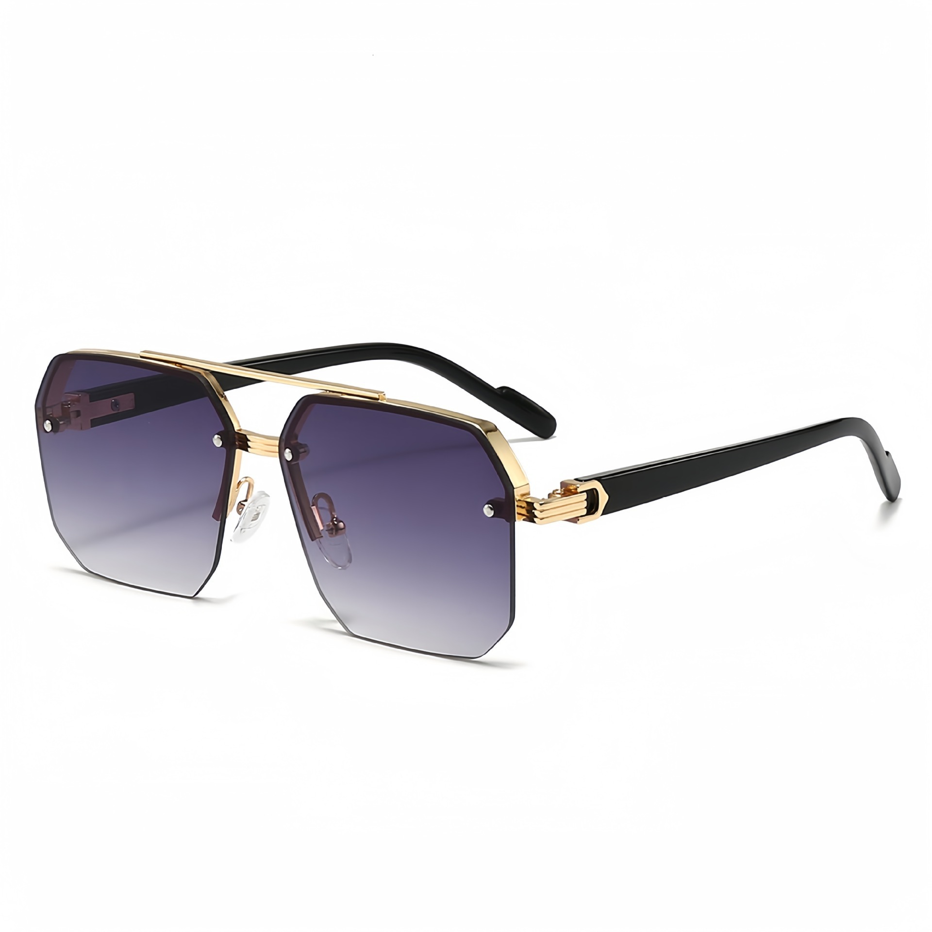 2026 Designer's New Personalized Casual Luxurious Fashionable Men's Sunglasses For Driving UV Resistant High-end Half Frame Sunglasses For M - view 4