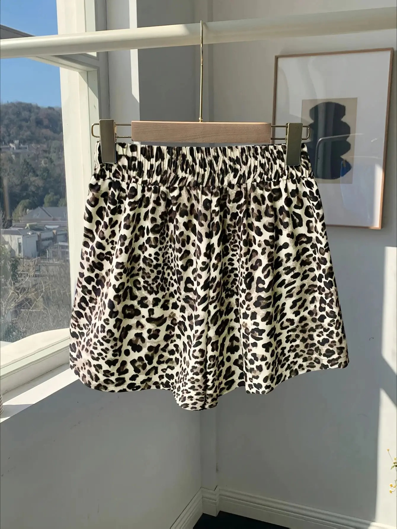 Leopard elastic waist shorts Womens loose summer sportswear 260626 - view 5