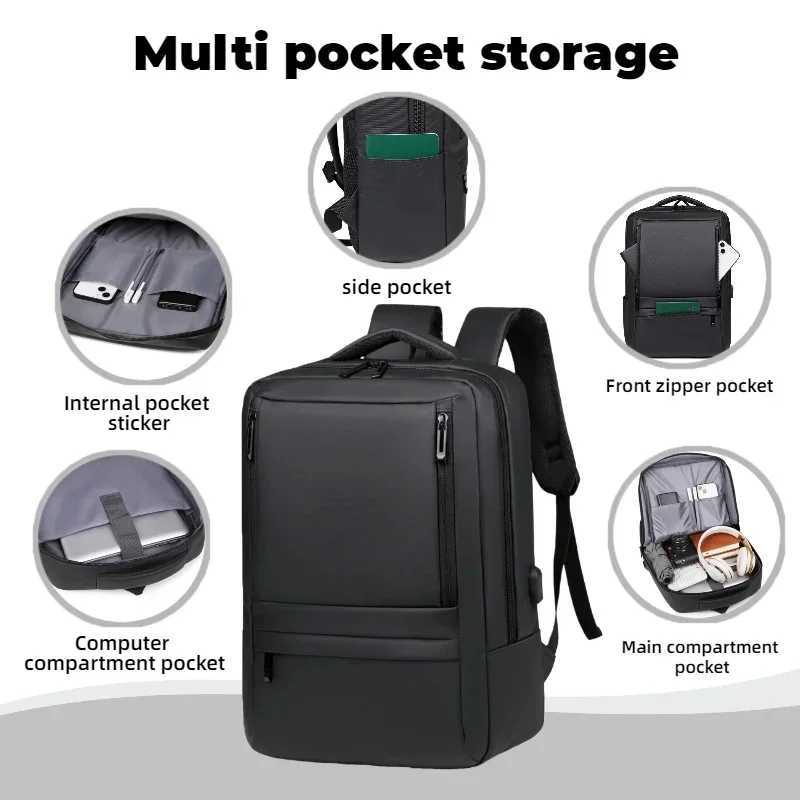 Backpack Mens Multifunctional Business Computer Large Capacity Multiple Compartments Travel Backpack Laptop Bag Etc M260626 - view 5