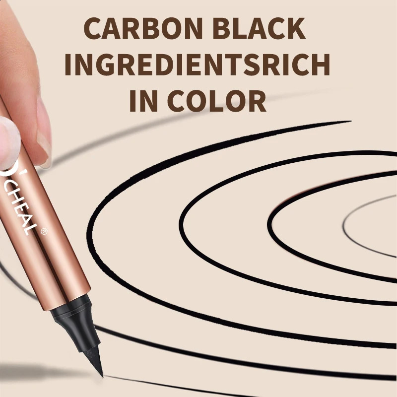 OCHEAL Eyeliner Stamp Black Liquid Eyeliner Pen Waterproof Fast Dry Dual Head Eye Liner Pencil Make-up for Women Cosmetics Tool 260626 - view 5