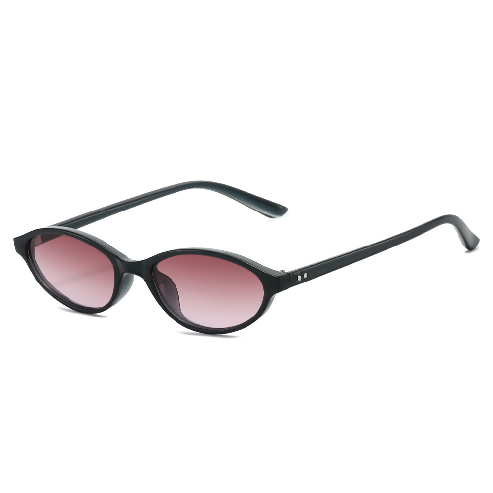 New Small-Frame Oval Cat-Eye Sunglasses 2026, European And American Personalized Plain Sunglasses, Popular Foreign Trade Model - view 6