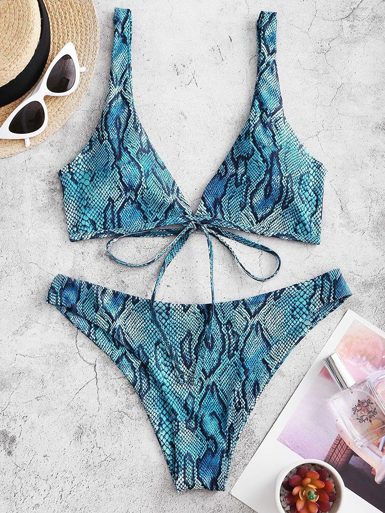 Sexy Snake Print Bikini Women Swimsuit Leopard Swimwear Woman 2026 Bikinis Sets Brazilian Female Bathing Suits Beach Wear 260625 - view 6