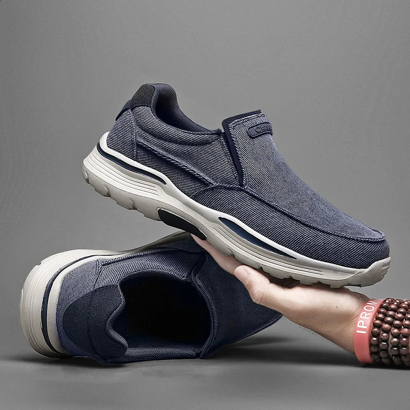 Casual Shoes for Men Canvas Breathable Loafers Men Comfortable Outdoor Walking Shoes High Quality Men Sneakers Large Size 39-48 260626 - view 3