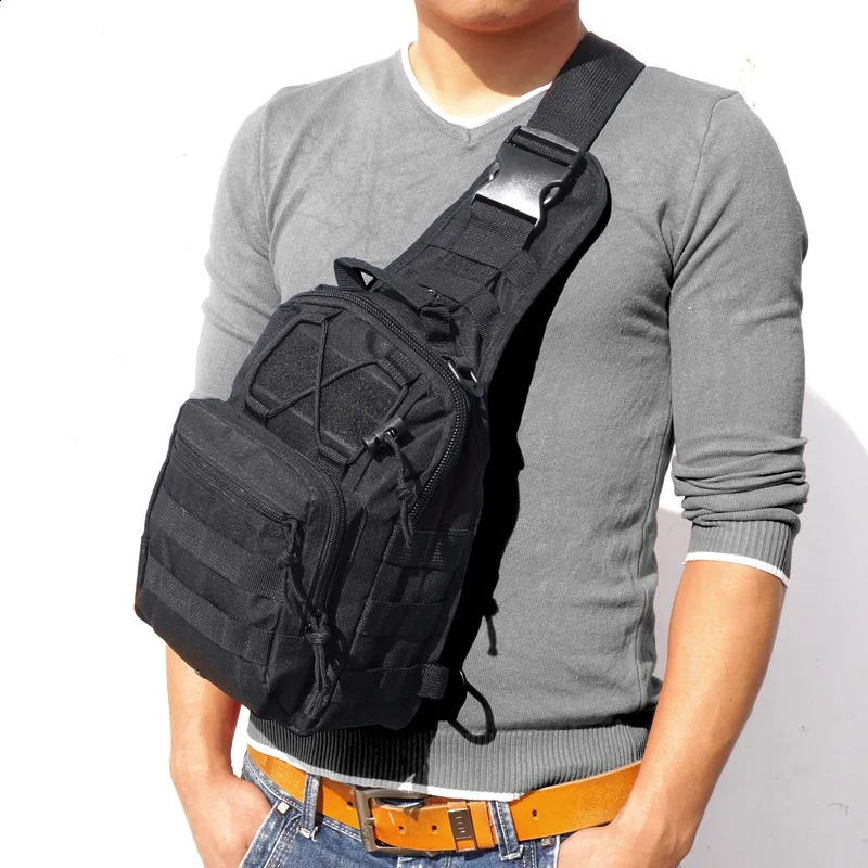 Versatile Tactical Sling Backpack Crossbody Bag Waterproof Small Chest Bag Men Outdoor Sports Cycling Hiking Handbag 260626 - view 3