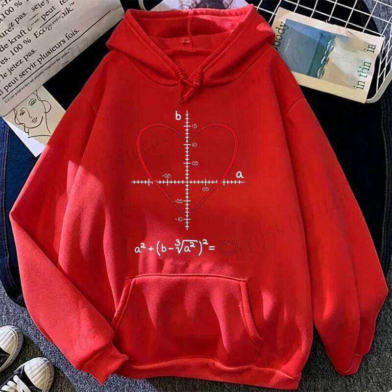 Funny Love Heart Math Equation Graphic Sportwear Personalized Men Women Novelty Sweatshirt Fashion Hooded Hoodies Tops W260626 - view 3