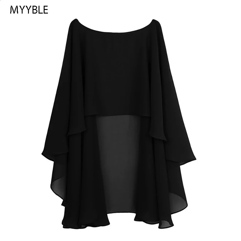 Womens Ladies Soft Wedding Capes Wedding Jacket Wraps Chiffon Shrug Bridal Bolero Long Shawl and Wraps Evening Wedding Cover Up 260625 - view 6