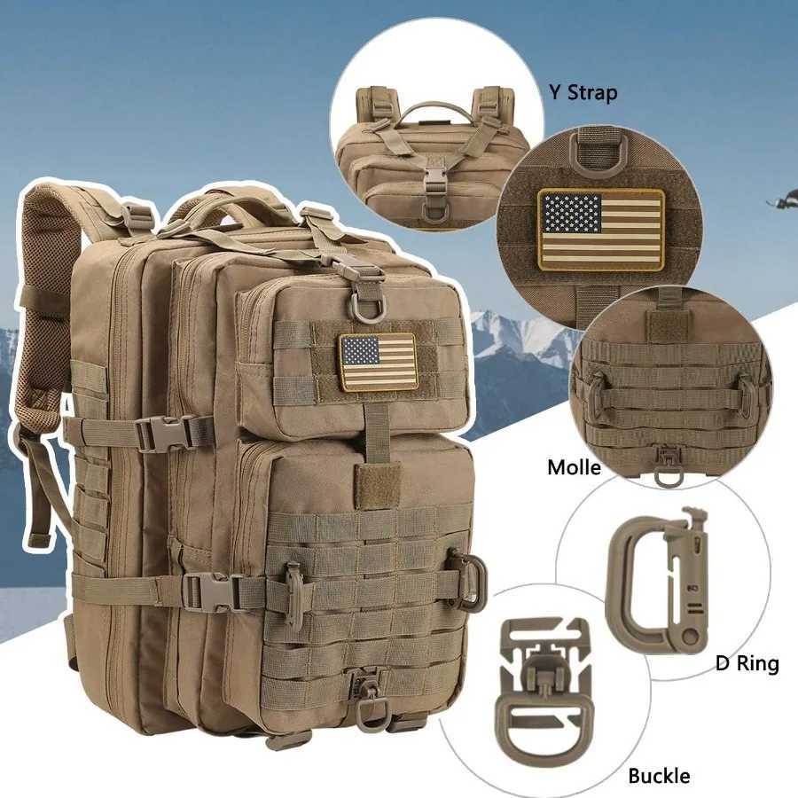 Pack 50L/30L Backpack Military Assault For Men 3 Day Bug Out Bag Molle DaypackFor Camping Outdoor Sport Rucksack Backpacks M260626 - view 3