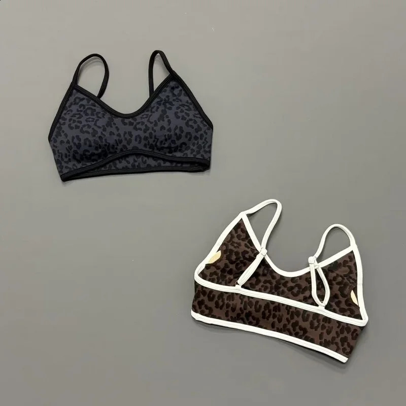 Women Leopard Print Sports Bra Wirefree Breathable Soft Comfortable Top High Support Push Up Gym Workout Yoga Fitness Bra 260626 - view 6