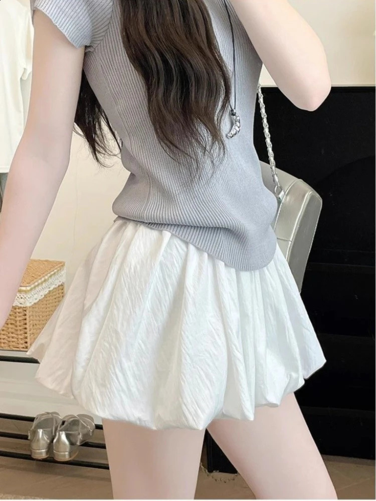 Red Petal Hem Bloom Skirt Women Summer Lightweight High Waist Flattering Fit AntiSlip Lining Petite ALine Mini Flowy 260626 - view 4