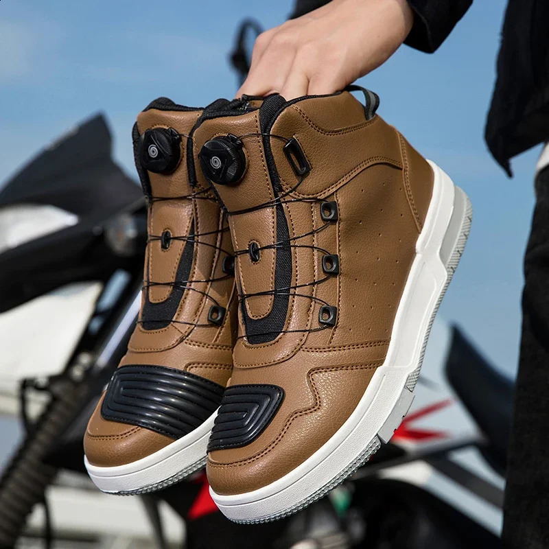 Motorcycle Boots Men Women Knight Outdoor Riding Antislip Spring Sneakers Shoes Bicycle Mountain Racing Road Speed Summer 260626 - view 3