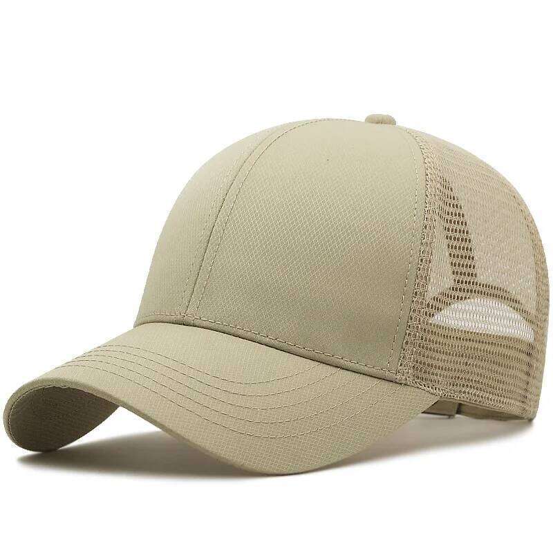 Unisex Quick Dry Big Head Mesh Baseball Cap Adjustable plus Size Summer Snapback Hat Comfortable Breathable 56-65cm W260626