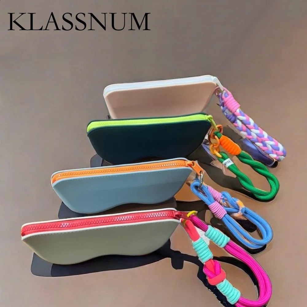 Silicone Zipper Glasses Bag Sunglasses Storage Protective Cover Hanging Bag Coin Purses For Women Girls Waterproof Glasses Box 260625