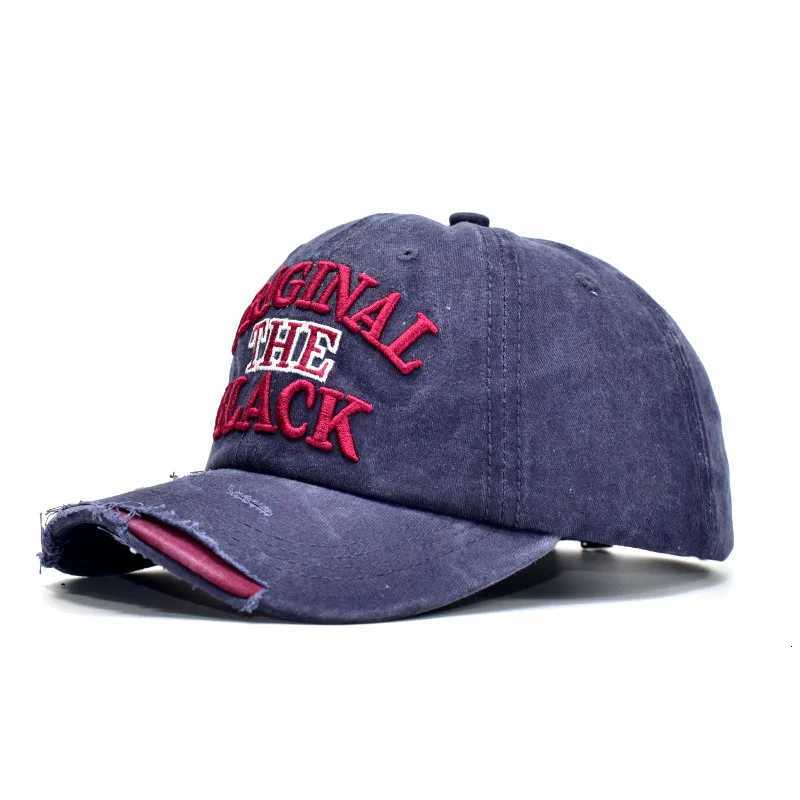 Sun Hat for Men Summer and Women Washed Cotton Distressed Embroidered Letter Baseball Unisex M260626 - view 6