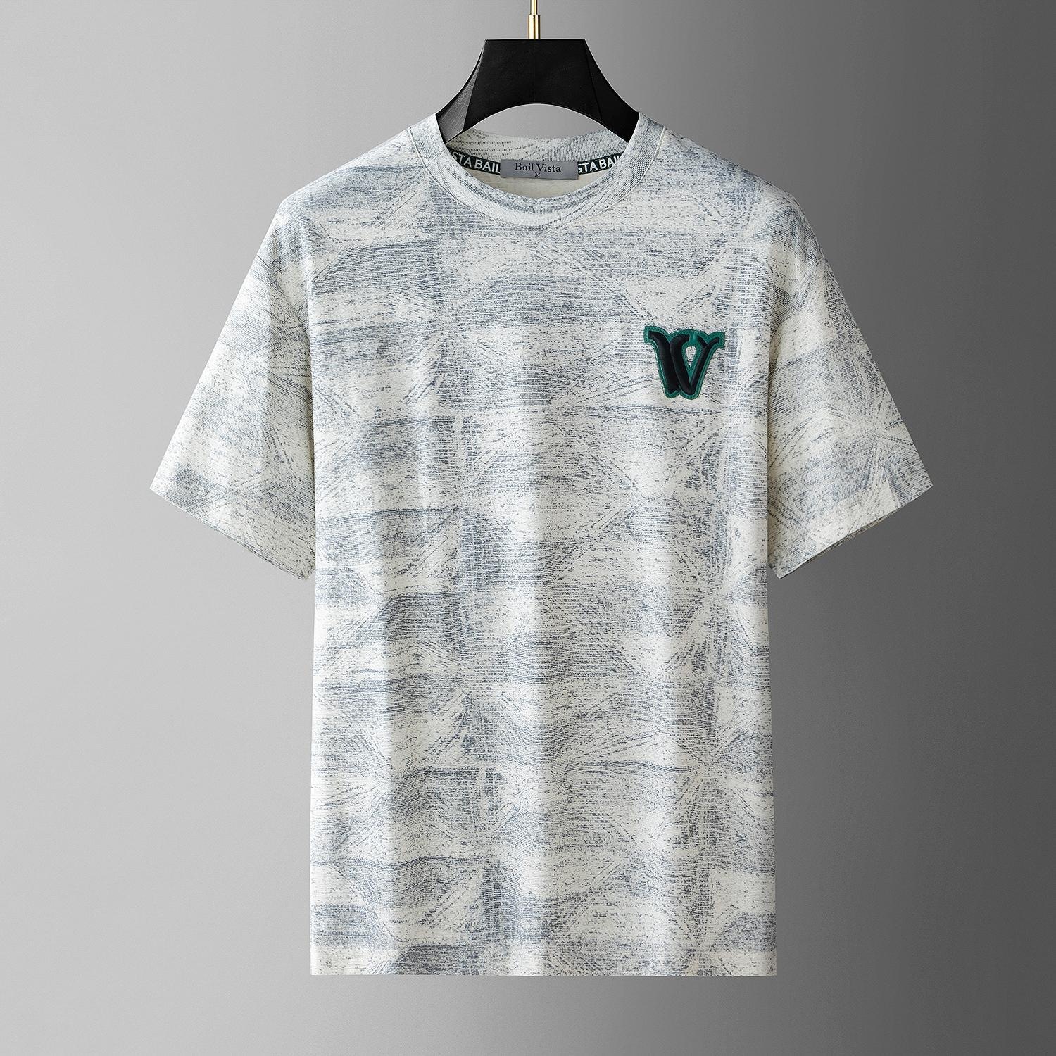 Fashion Brand Summer New Short-Sleeve T-Shirt For Men, High-End Design With Embroidered Round Neck - view 6
