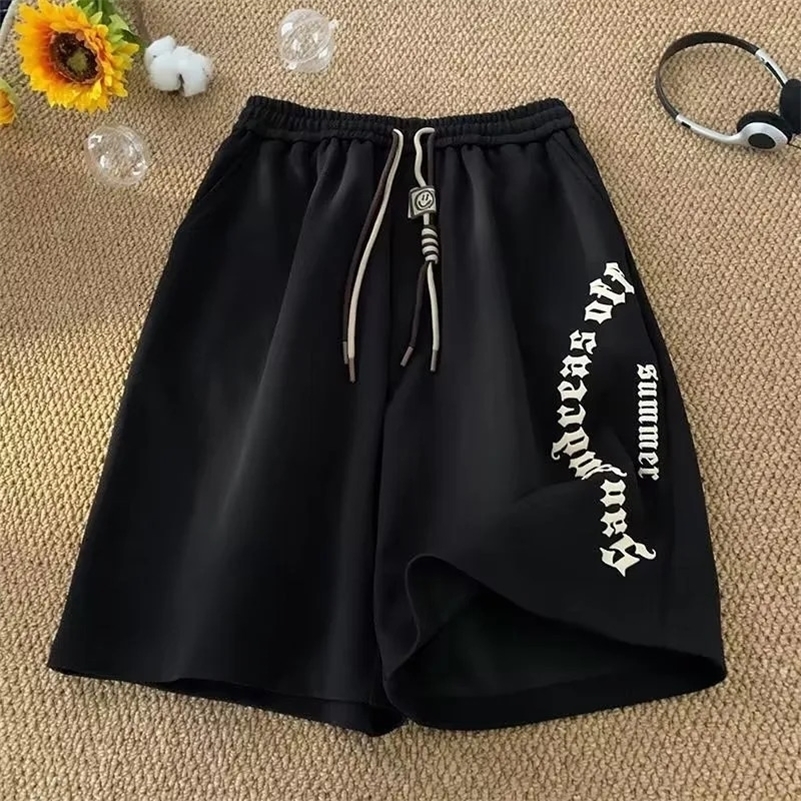 M-5XL Men Shorts Casual Short Pants Oversize Beach Shorts Retro Letters Print Sports shorts Five Points Shorts Mens Clothing i260616 - view 3