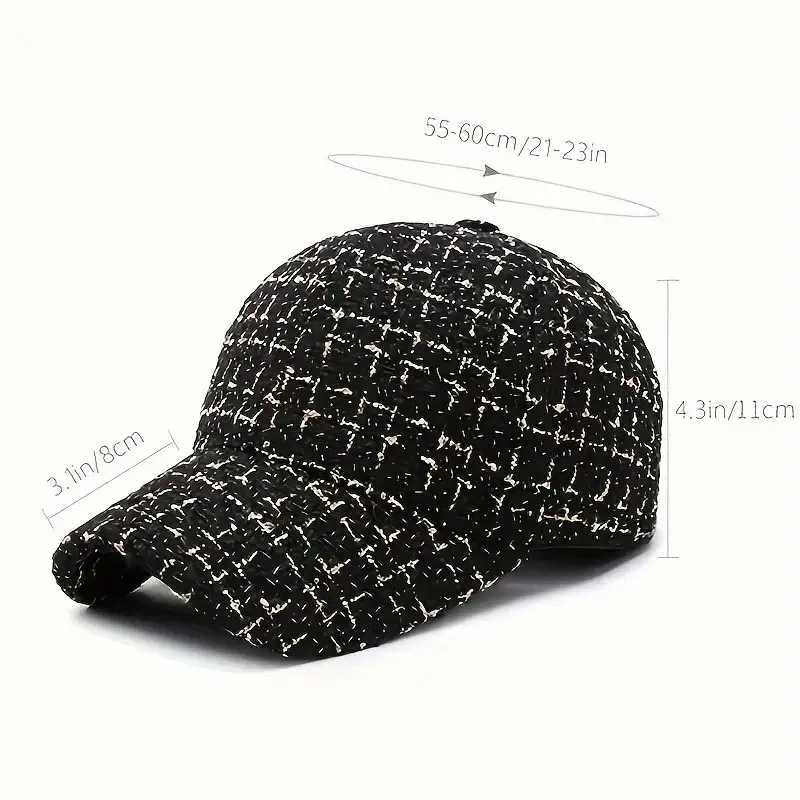 Golden Plaid Baseball Vibrant - Elegant Solid Color Dad Hat with Lightweight Adjustable Design Perfect for Sun Protec M260626 - view 7