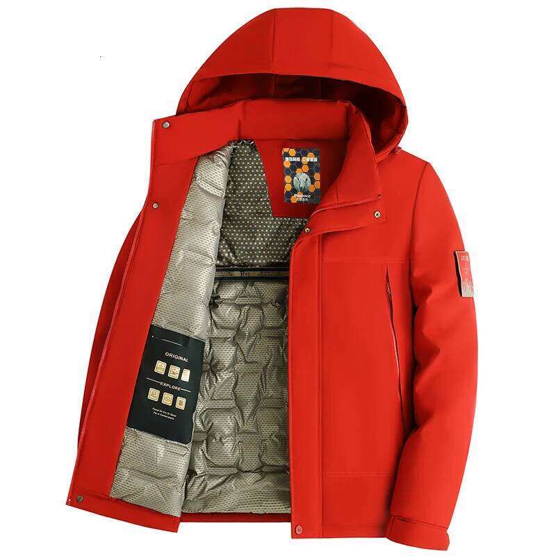 Winter Graphene Three Proof Wool Parkas New Thickened Warm Velvet Clothing Cotton Clothes Men's Fashion Detachable Hooded Jacket J260626 - view 4
