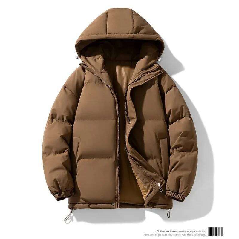 Winter Hiking Camping with Thick Hat Trendy Versatile Neutral Jacket Outdoor Windproof Breathable Warm Cotton Clothing W260626 - view 5