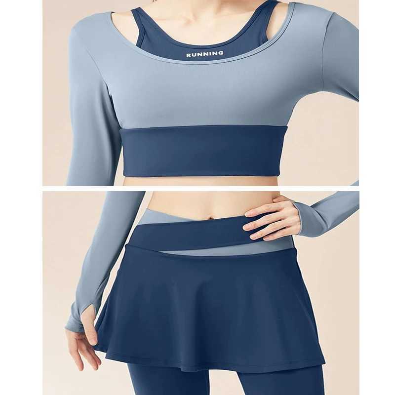 Feeling 2026 Naked Fashion Women Stretchy 2 Piece Yoga Set High Waist Butt Lifting Activewear for Running Fitness Workout M260626 - view 7