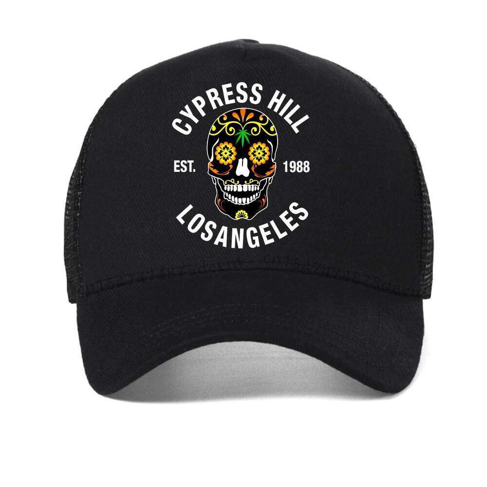 Cypress Hill - LA 1988 Sugar Skull print baseball cap fashion summer mesh Snapback hats casual adjustable breathable trucker hat W260626 - view 4