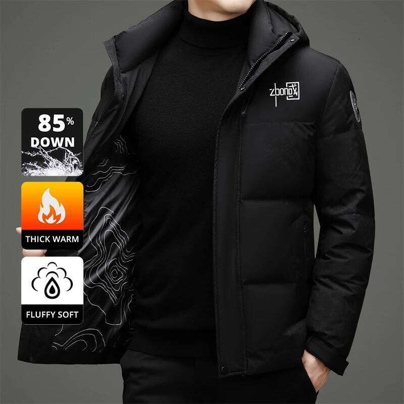 High End 90% Duck Down Winter Fashion Casual Warm Filled Mens Jacket Classic Designer Feather Outerwear Windbreaker Puffer Coats W260626 - view 6