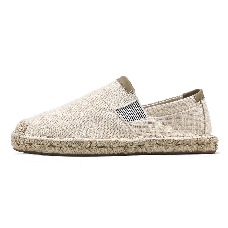 Lin Men Fisherman Shoes Mens Trendy Breathable Slip-On Casual Shoes Old Beijing Cloth Shoes Linen Material Summer Wear 260626 - view 6