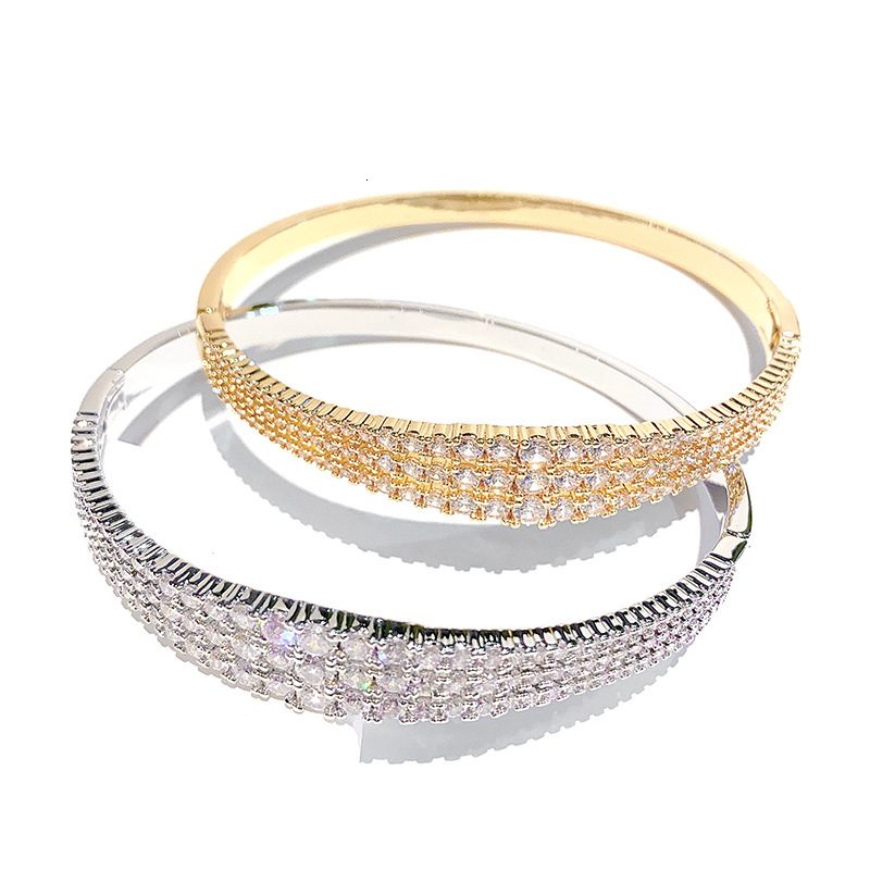 Korean Style European And American Fashion Jewelry Micro Inlaid Full Zirconia Adjustable Bracelet - view 6