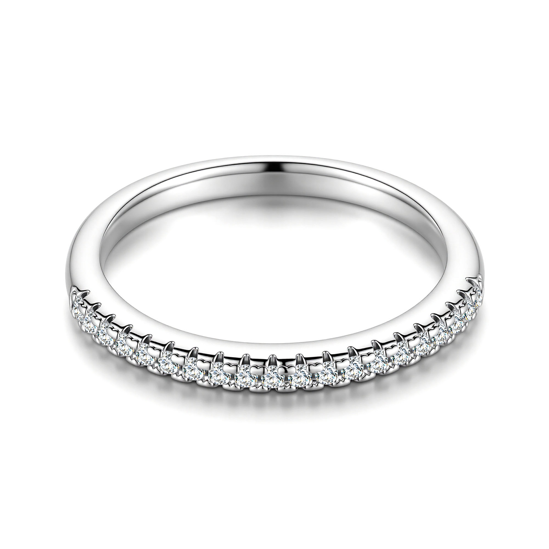3pcs Wedding Couple Rings Set Sparkling Luxury Jewelry Silver Fill Large Oval Cut 5A Cubic Zirconia CZ Diamond Eternity Party Women Bridal Ring For Lo - view 4