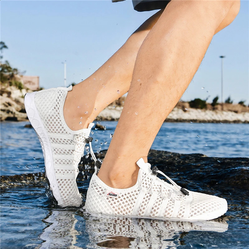 Mens Mesh Breathable Casual Shoes Outdoor Beach Water Lightweight Suixi 260626 - view 3