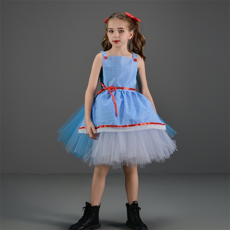 Kids Girls Halloween Costume Wizard of Oz Scarecrow Tin Man Lion Witch Princess Tutu Dress Role Play Party Stage Dress Outfit 260617 - view 5