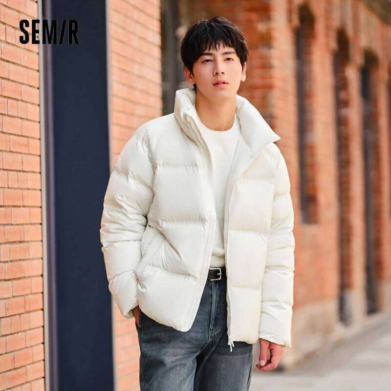 Semir Men 2024 Winter New Thickened Short Three-Proof Thermal Puffer Coat Couple Top Trendy Down Jacket W260626 - view 4