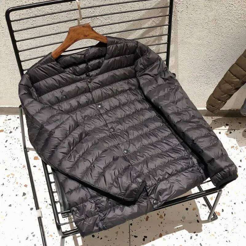 2023 New Autumn Winter 90% White Duck Down Lightweight Packable O-neck Variable V-neck Men Coat Men's Liner Warm Puffer Jackets J260626