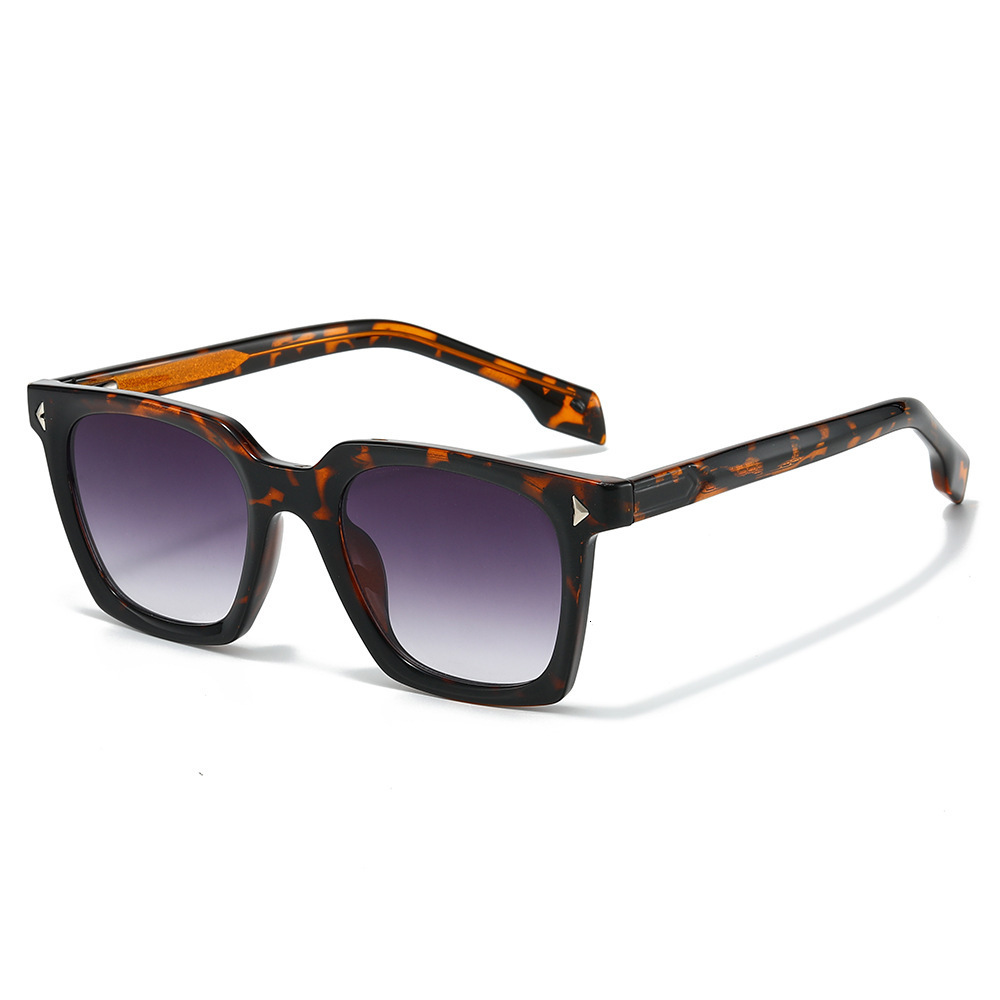 2026 New Fashion Arrow Sunglasses, Exquisite Large Frame Retro Square Pin Design For Men And Women - view 3